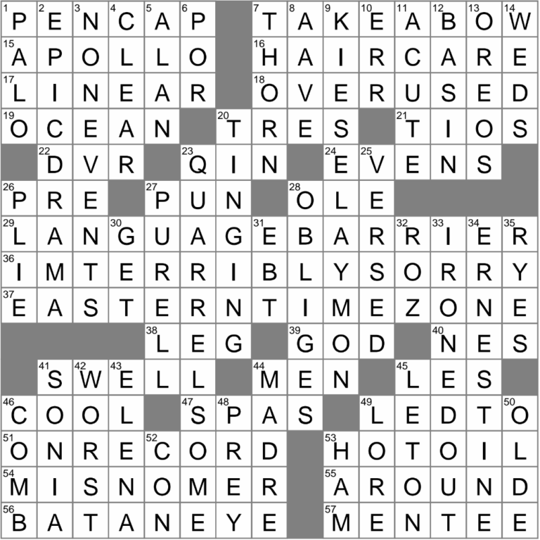 LA Times Crossword 24 May 25 Saturday LAXCrossword