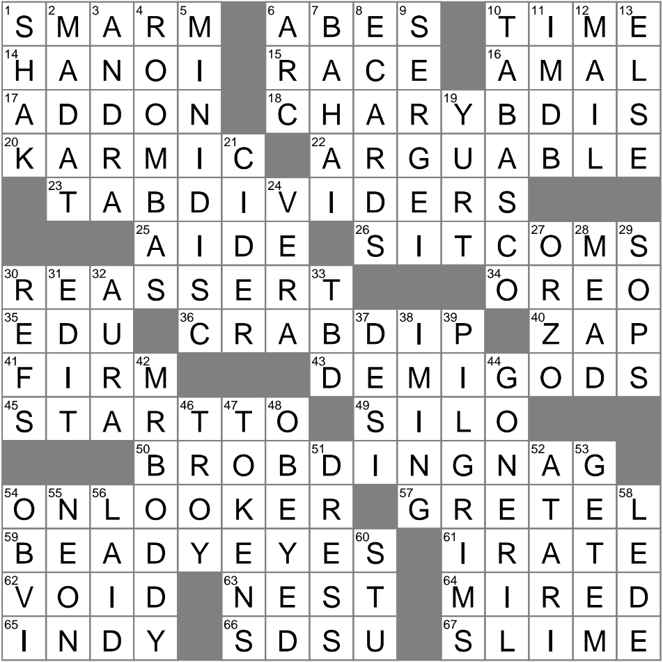 object of worship crossword clue