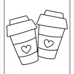 Large Food Printable Coloring Sheets Easy And Bold Craft Cut Outs Etsy