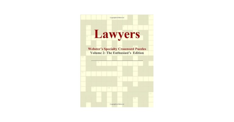 Lawyers Webster s Specialty Crossword Puzzles Volume 2 The Enthusiast s Edition International Icon Group 9780546428506 Amazon Books