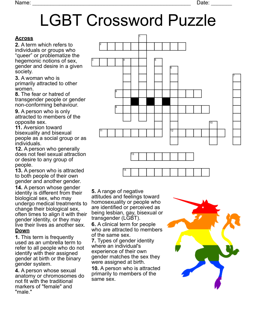 genderqueer identity crossword