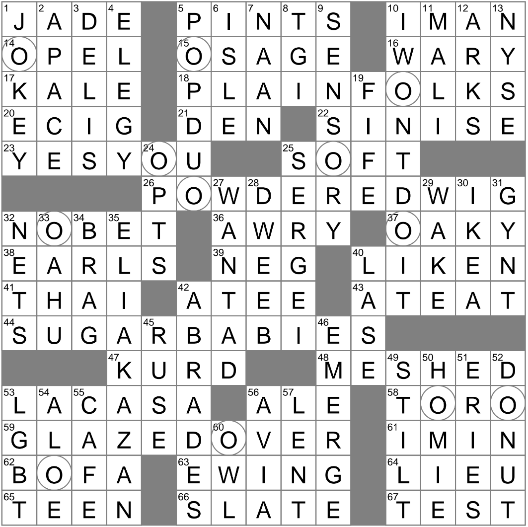 Lighthearted Crossword Clue Archives LAXCrossword