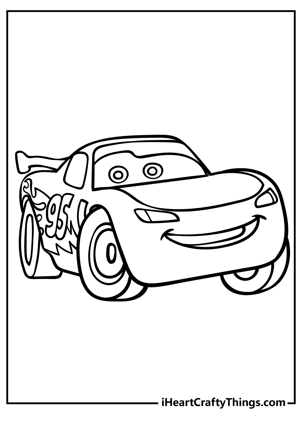 Lightning McQueen Coloring Pages 100 Free Printables 