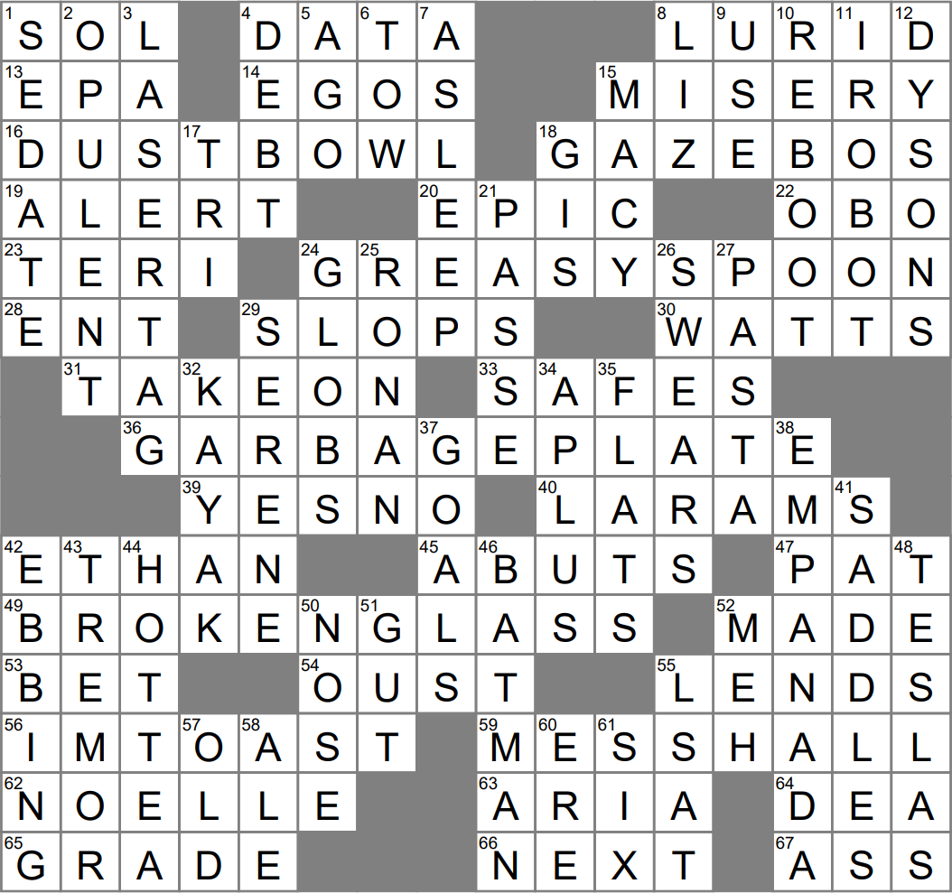 mars crossword clue