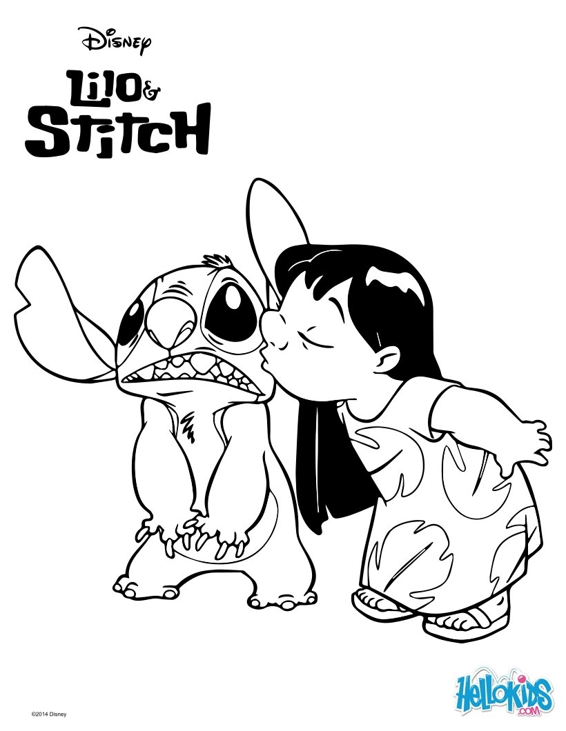 stitch coloring page