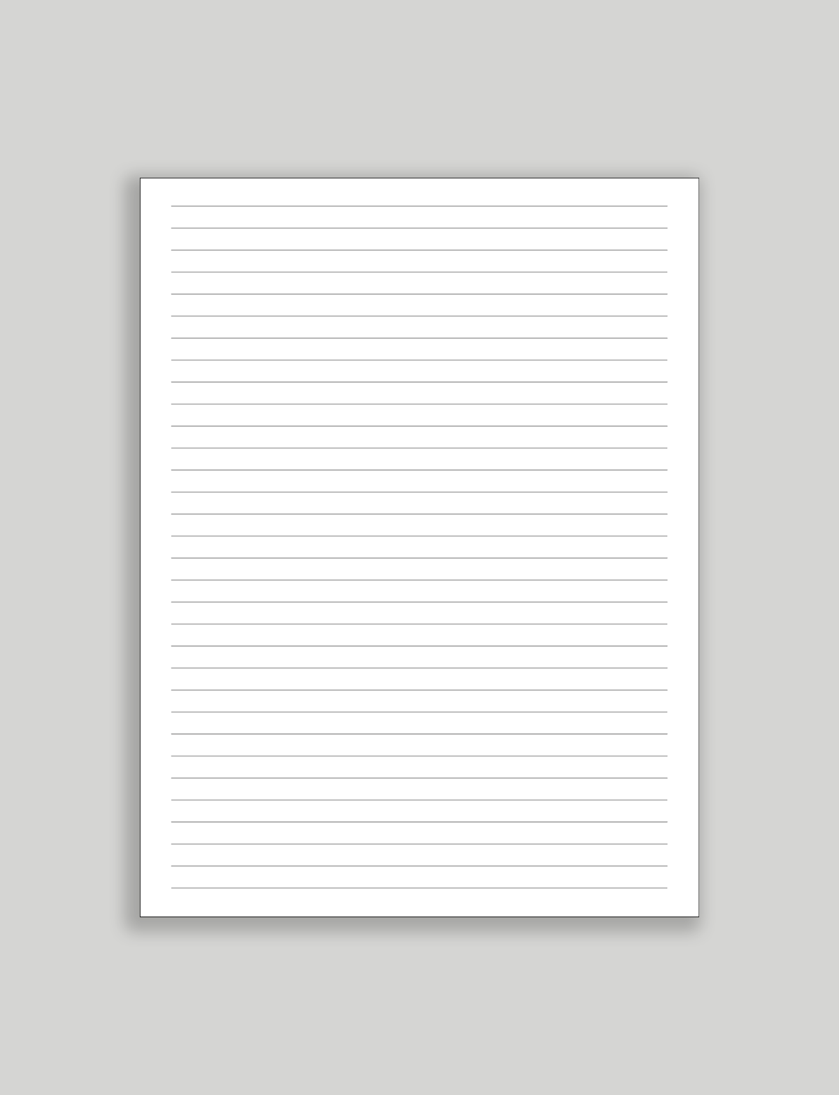 printable line paper
