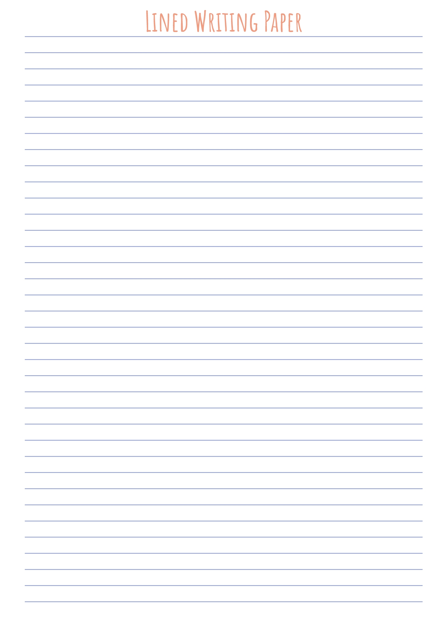 printable lined paper for writing
