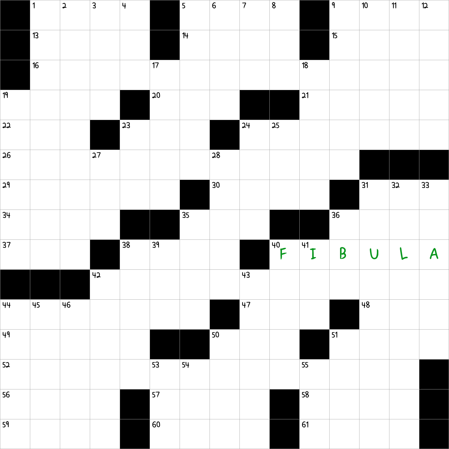 Long Thin Bone Of The Lower Leg NYT Crossword Clue November 4 2024