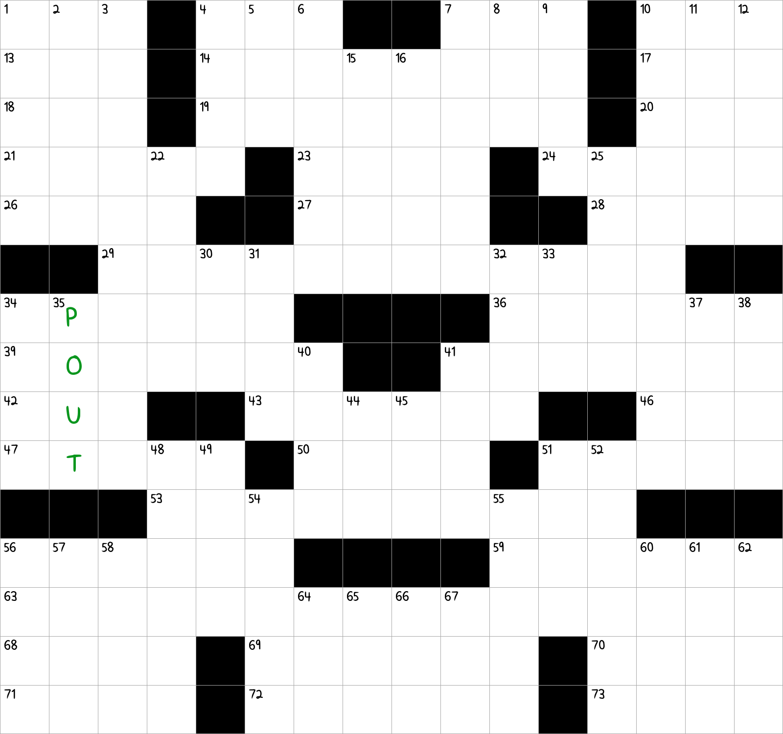 Look Sullen NYT Crossword Clue November 6 2024