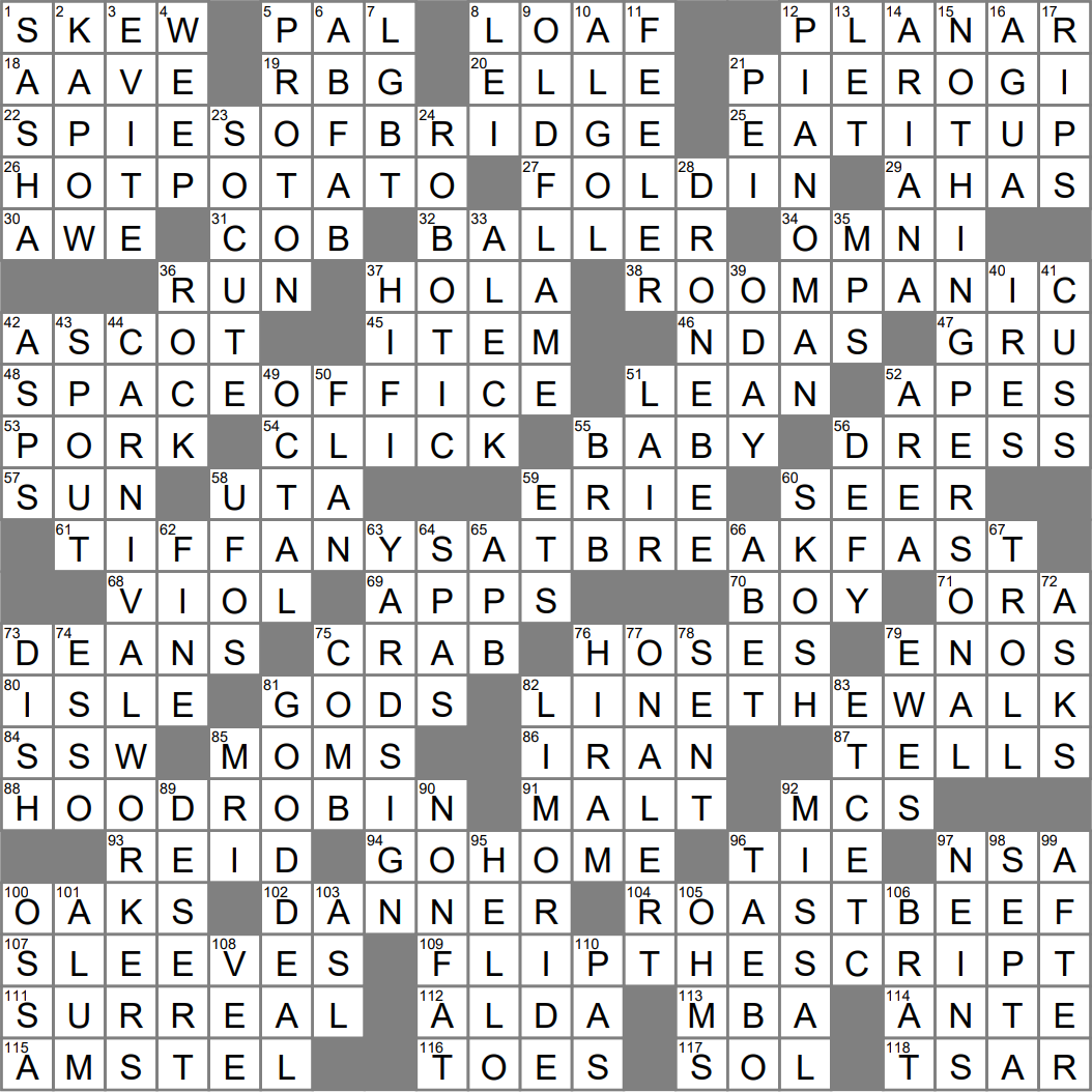 Los Angeles Times Crossword Puzzle Hot Sale