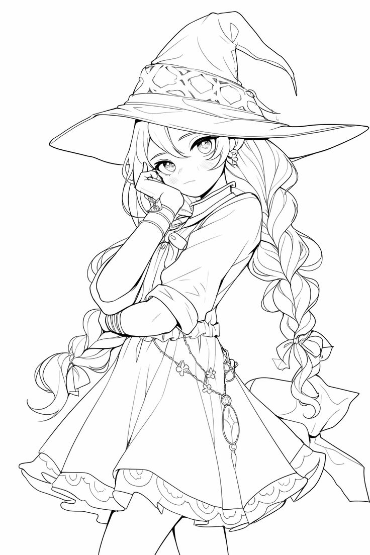 anime coloring page