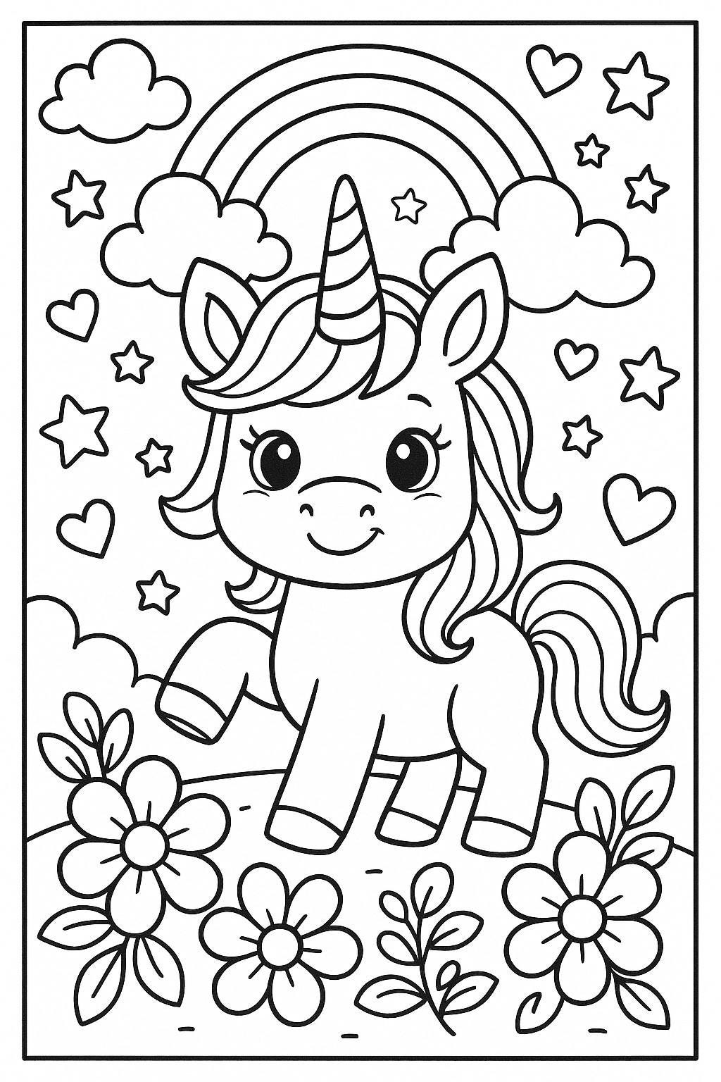 Magical Unicorn Coloring Page For Kids Cute Rainbow Printable Activity Preschool Parties Sunday School Classroom Fun Instant Download Etsy Magical Unicorn Coloring Page For Kids Cute Rainbow Printable Activity Preschool Parties Sunday School Classroom Fun Instant Download Etsy