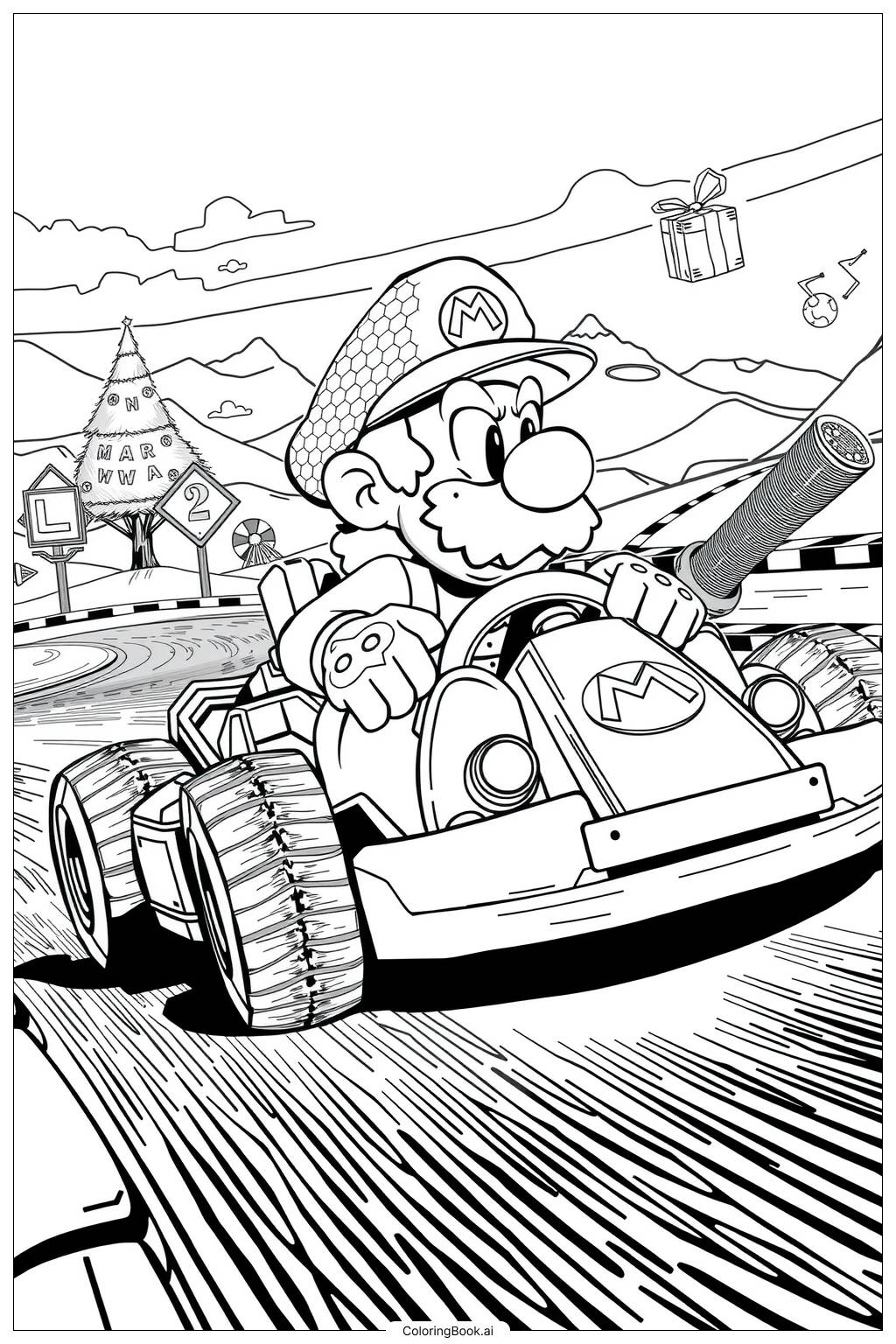 mario kart coloring pages mario kart coloring pages