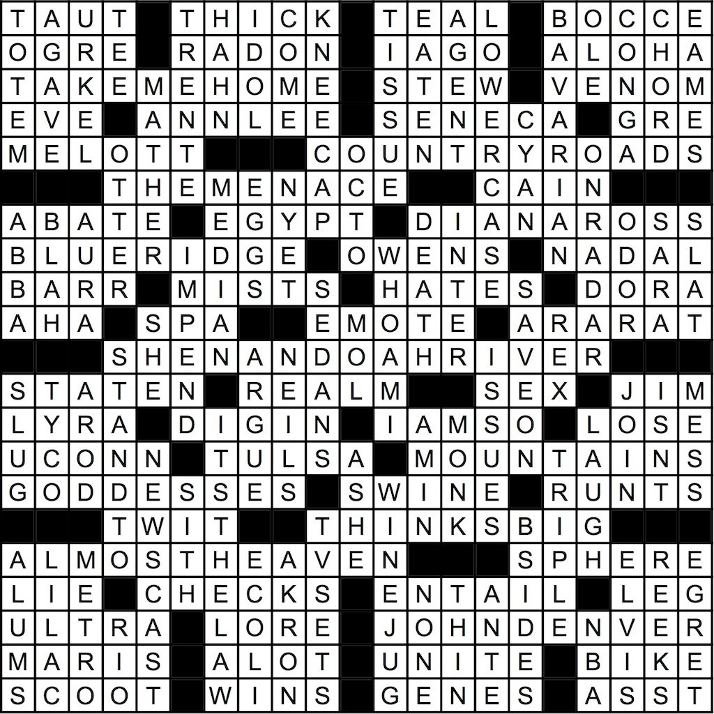 May 2019 Crossword Answer Key Washingtonian