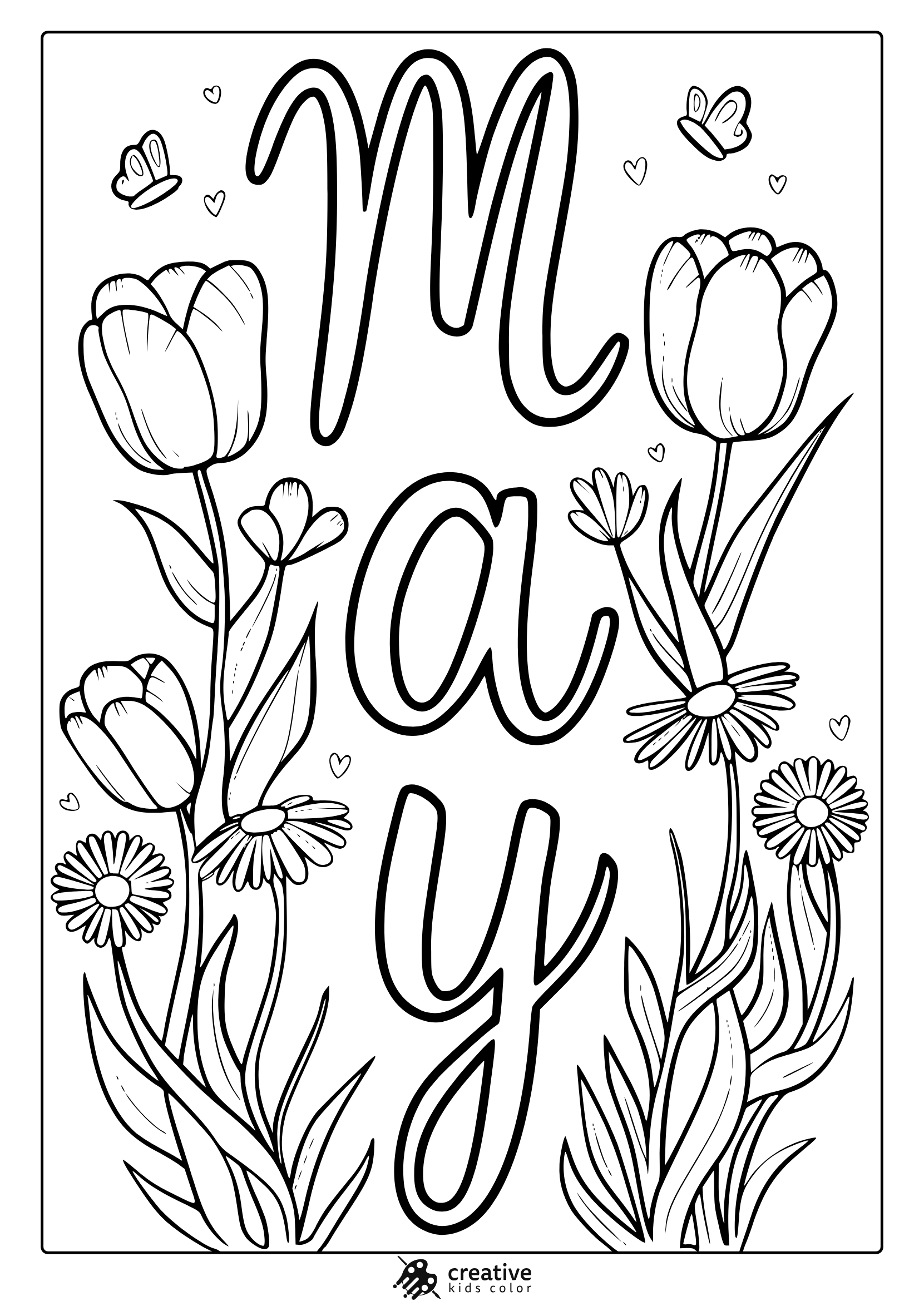 May Coloring Pages Free Fun Spring Printables  May Coloring Pages Free Fun Spring Printables