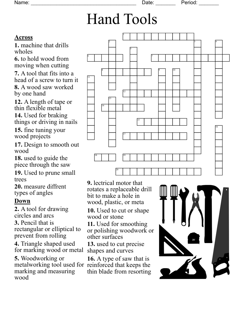 metal fastener crossword clue