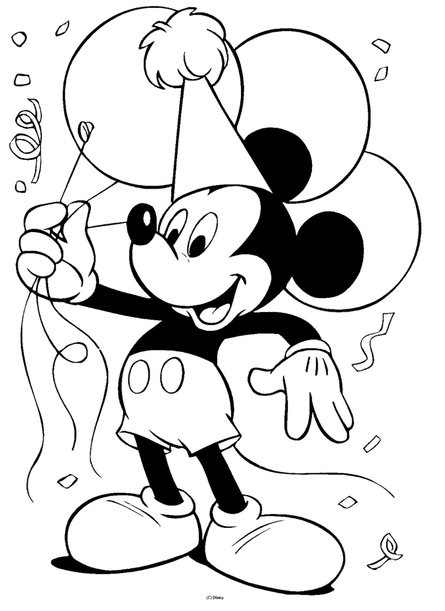 Mickey Mouse Coloring Pages 50 Page Coloring Book With Cover Etsy