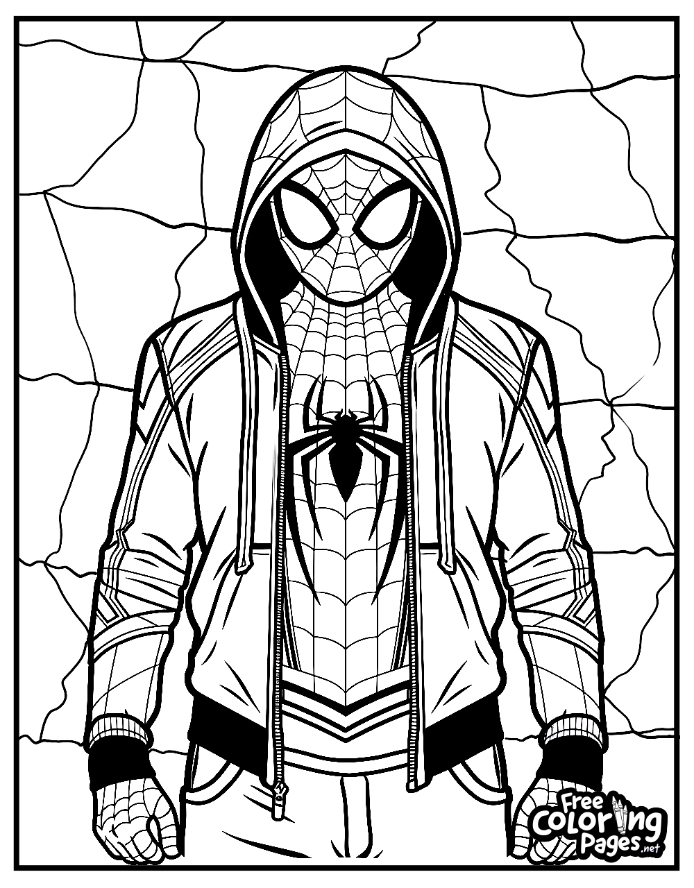 spiderman coloring page