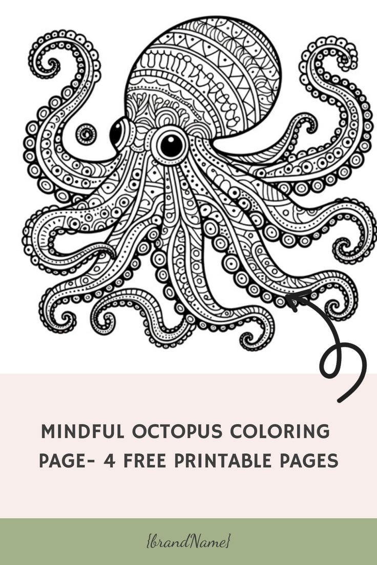 octopus coloring page octopus coloring page