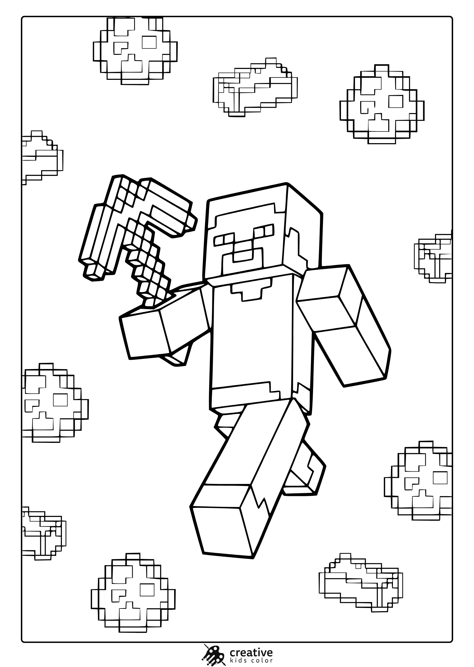 minecraft coloring pages