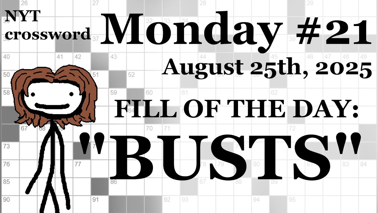 Monday 8 25 25 DOWNS ONLY CHALLENGE NYT Crossword With Sam YouTube