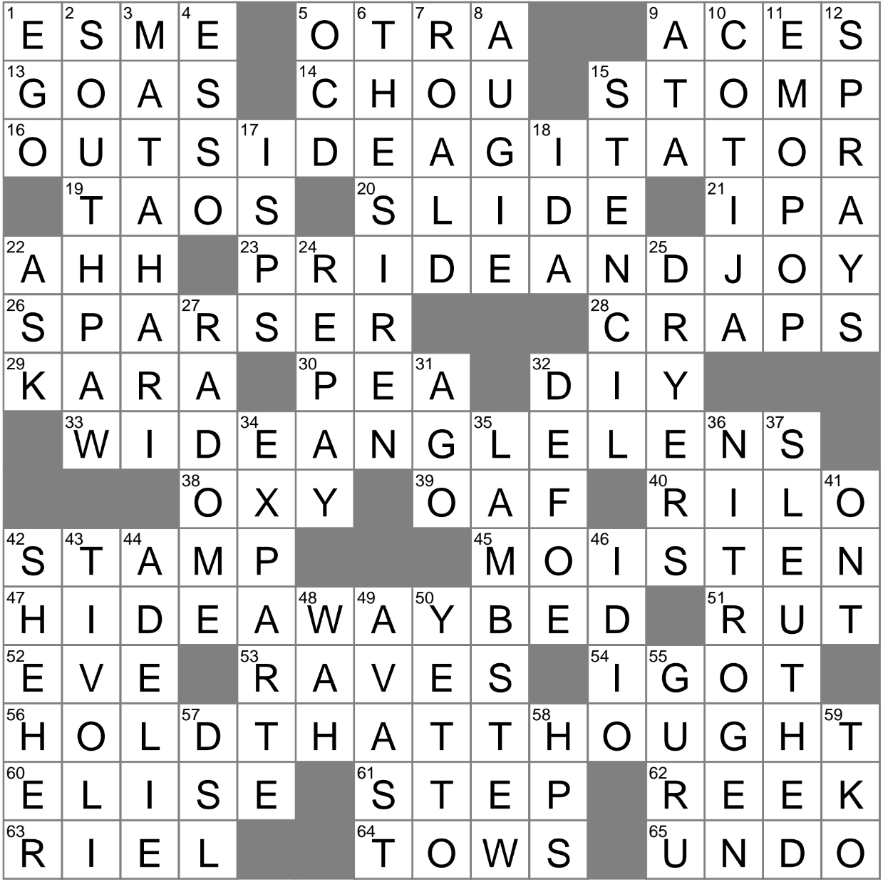 More Spread Out Crossword Clue Archives LAXCrossword