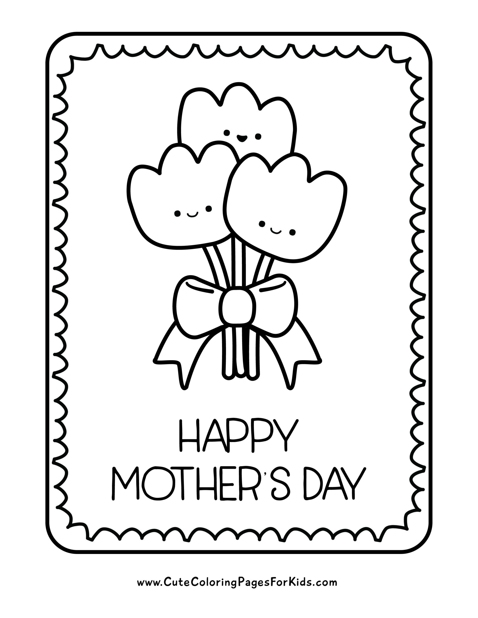 mothers day coloring pages