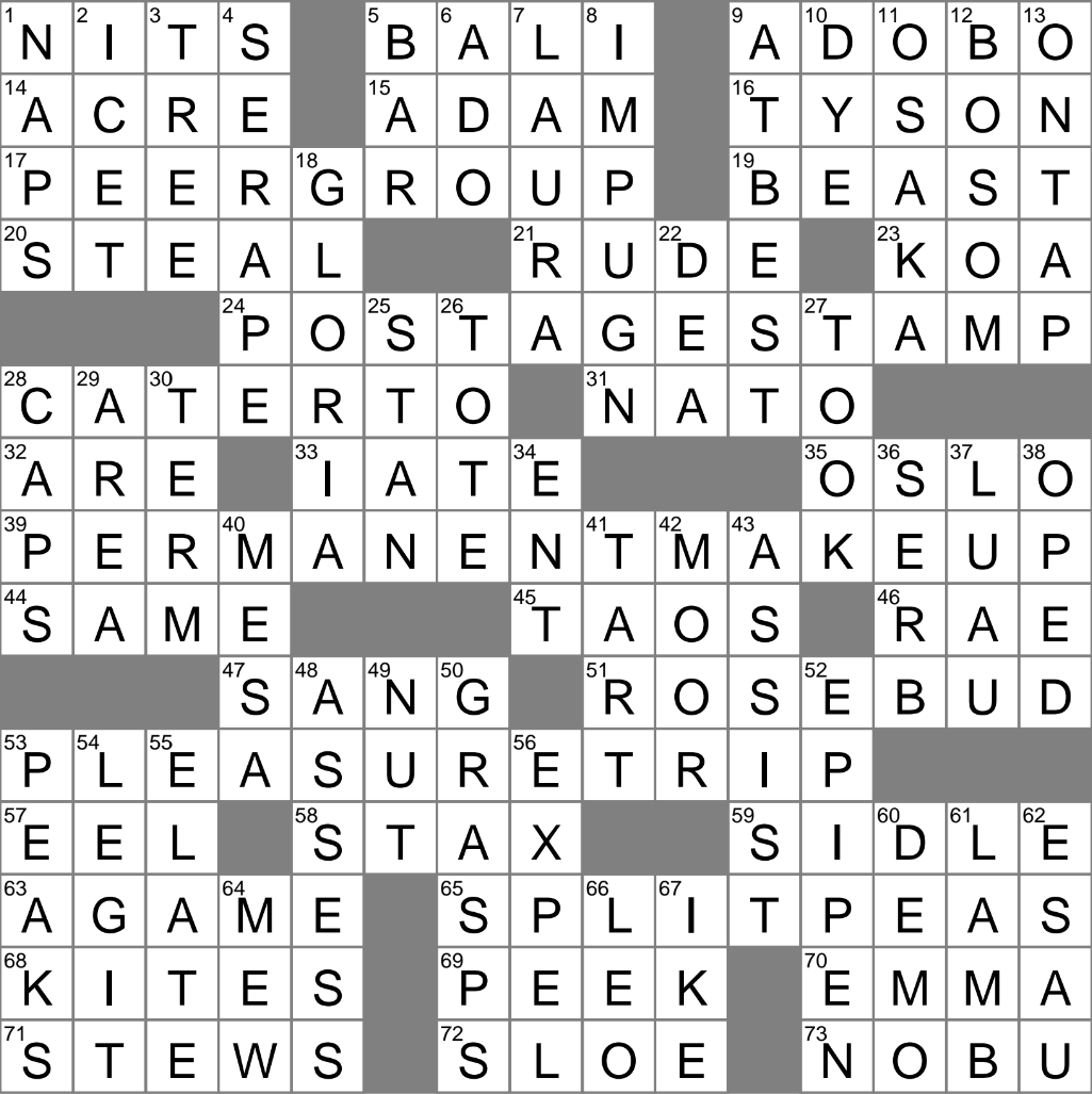 Move Crabwise Crossword Clue Archives LAXCrossword