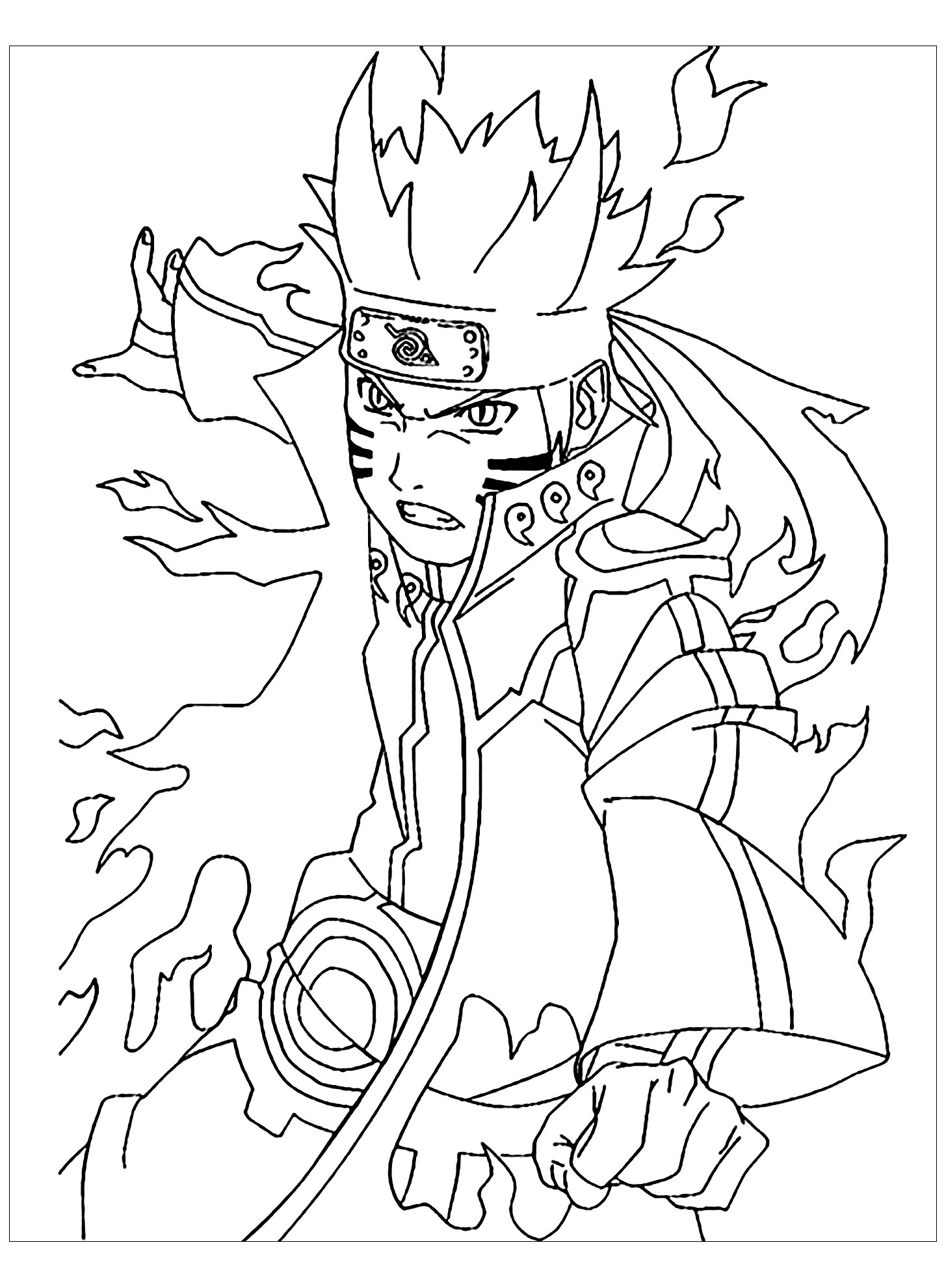 coloring pages naruto