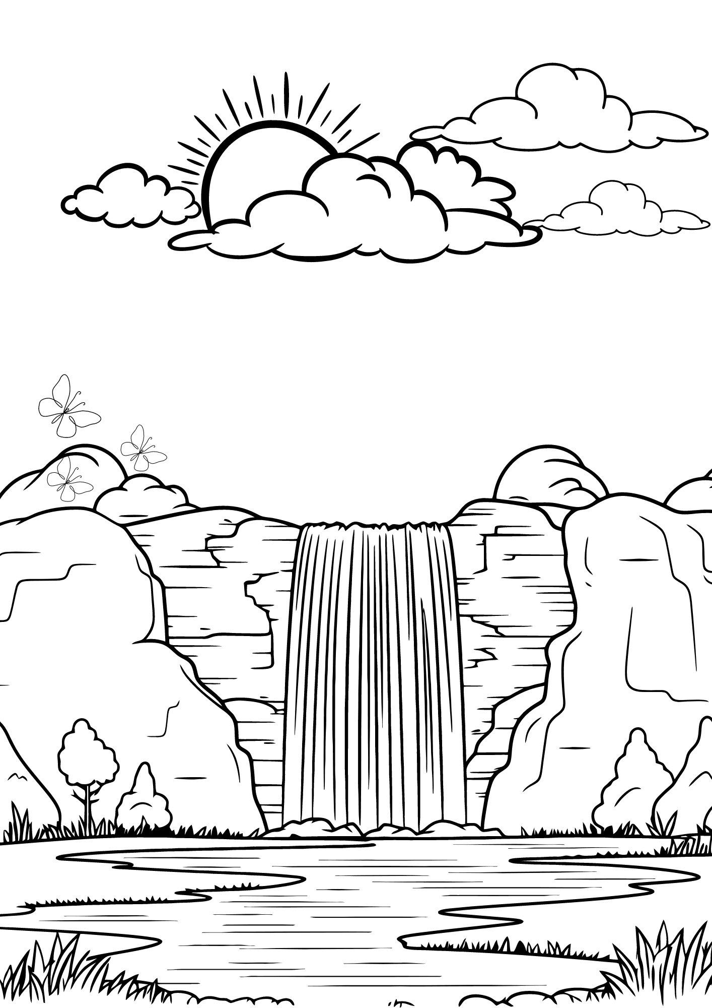 nature coloring pages