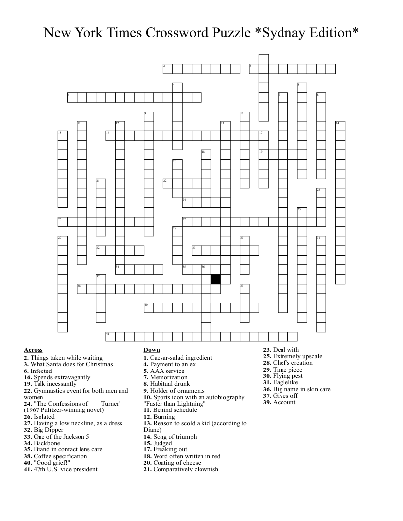 good grief crossword clue