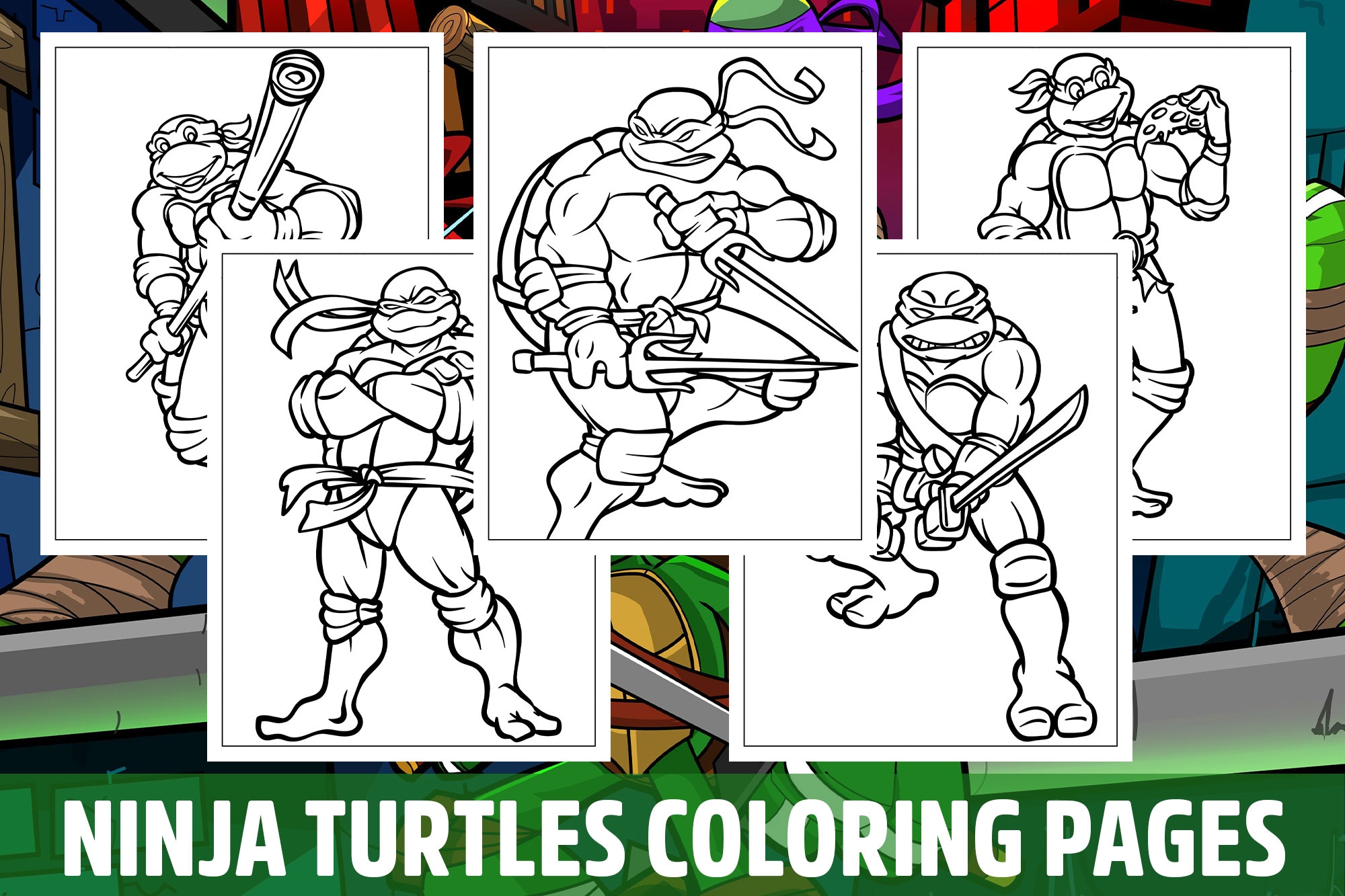 teenage mutant ninja turtles coloring pages