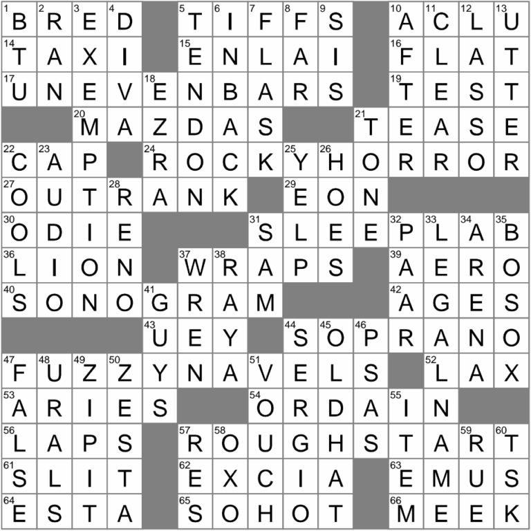 No Longer In Style Crossword Clue Archives LAXCrossword