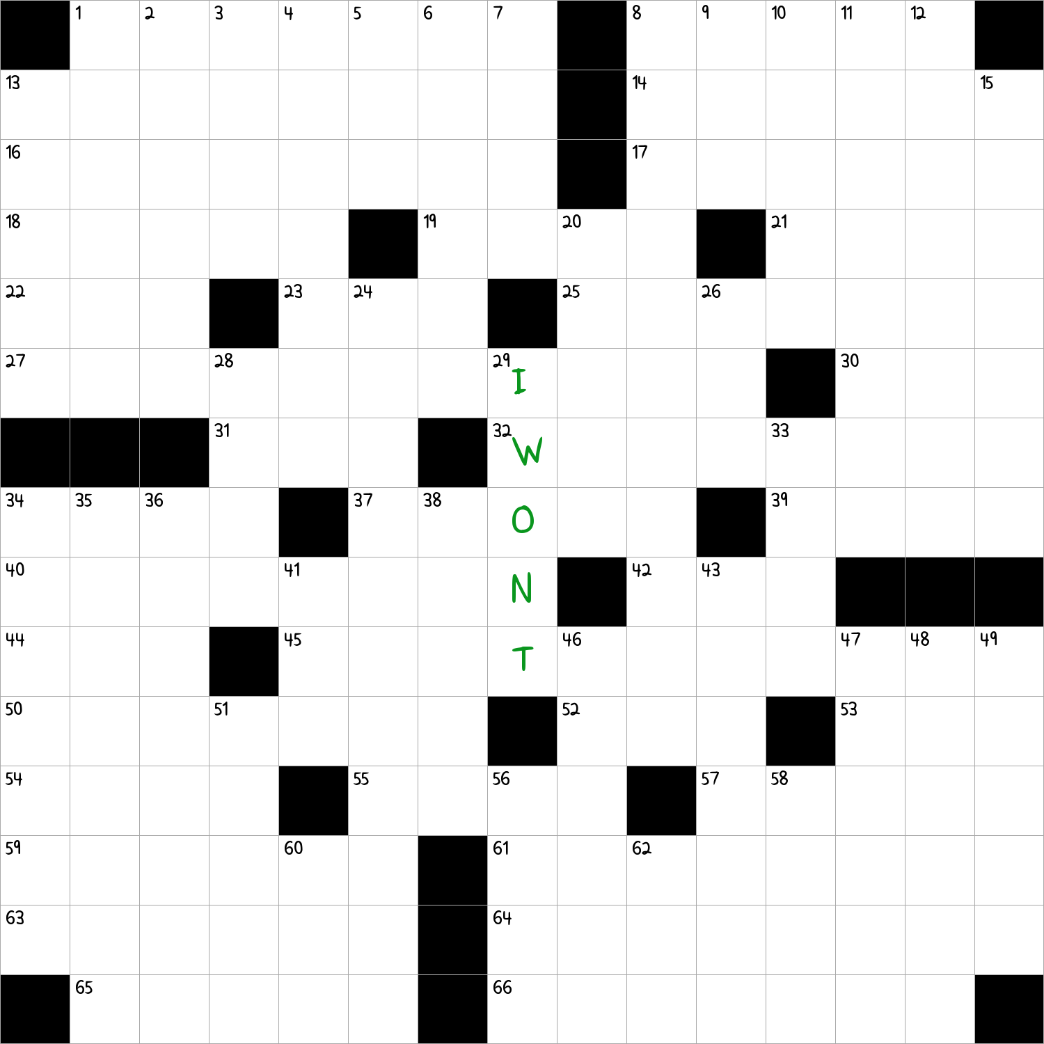 Nope Uh uh Not Me NYT Crossword Clue September 27 2024