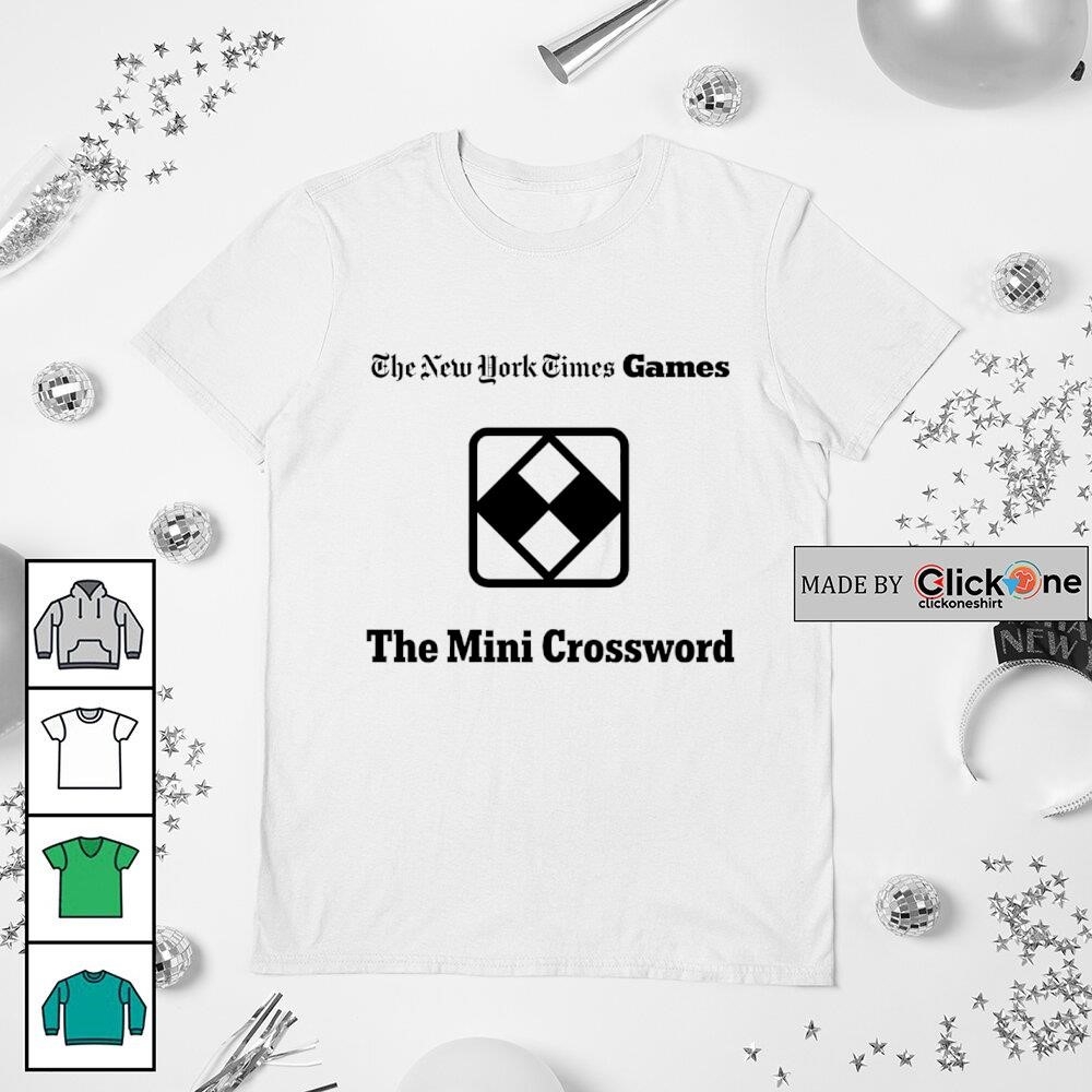 NYT Mini Crossword The New York Times Games Shirt Hoodie Sweater Longsleeve And V neck T shirt