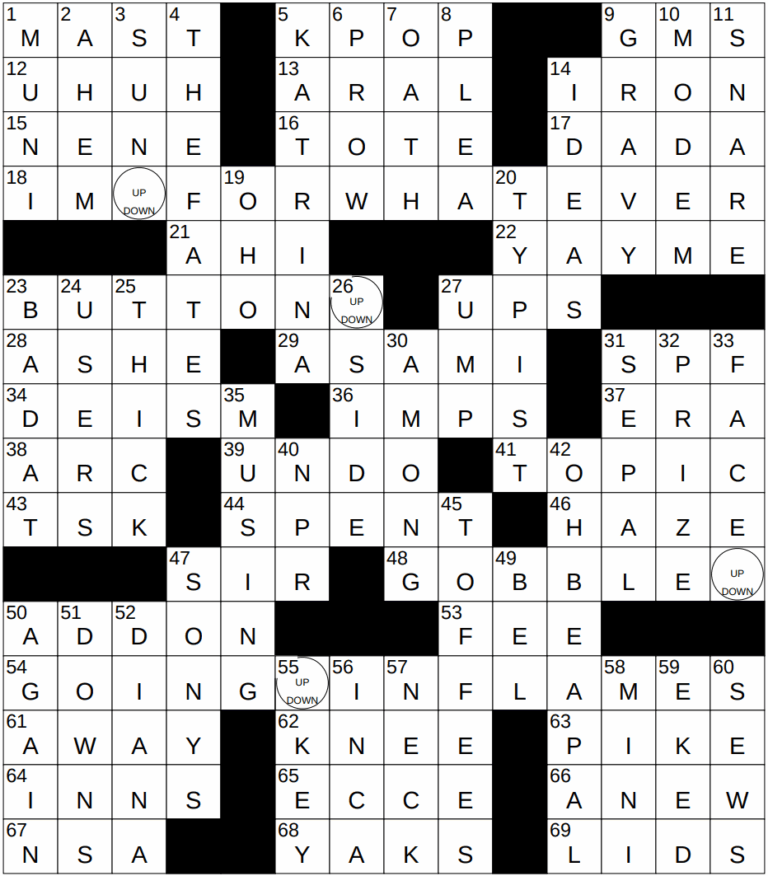 NYXCrossword Answers To The New York Times Crossword