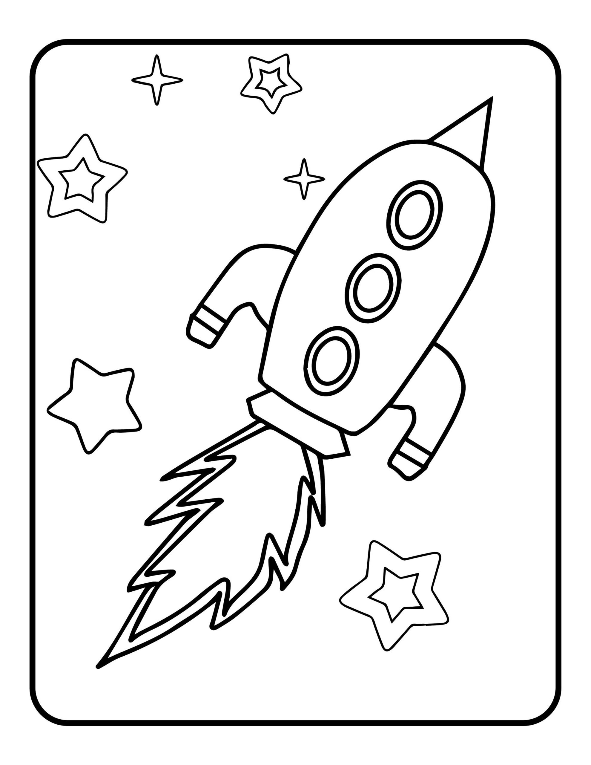 Outer Space Coloring Pages Etsy