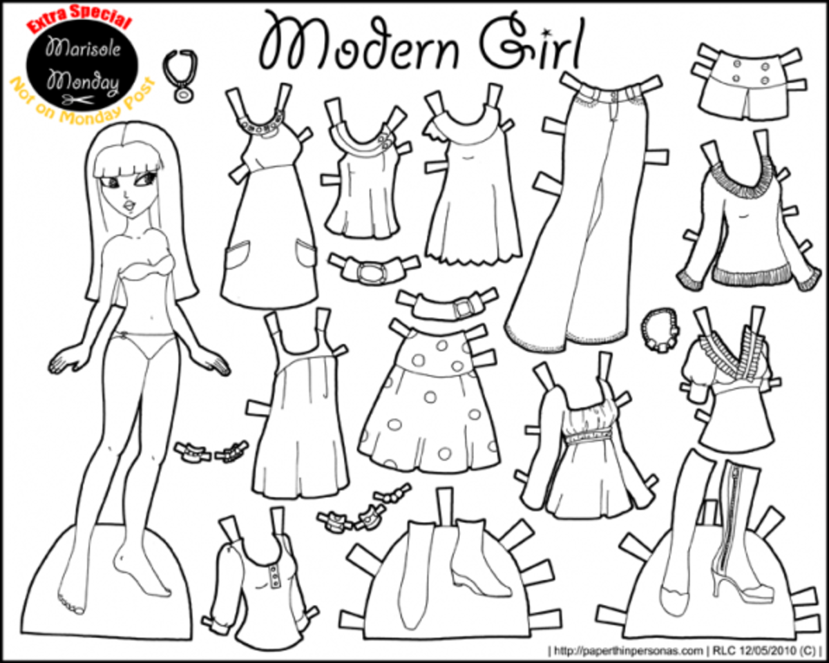 Paper Dolls Clothes Printable Free Online