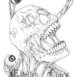 Paranoia Printable Horror Adult Coloring Page Lineart DIGITAL DOWNLOAD PDF File Etsy Israel