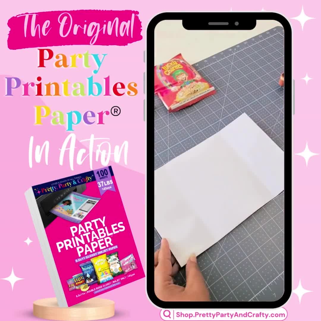 Party Printable Paper DIY Glossy Paper For Chip Bags Paper For Chip Bags Glossy Inkjet Paper For DIY Chip Bags Glossy Inkjet Paper Etsy