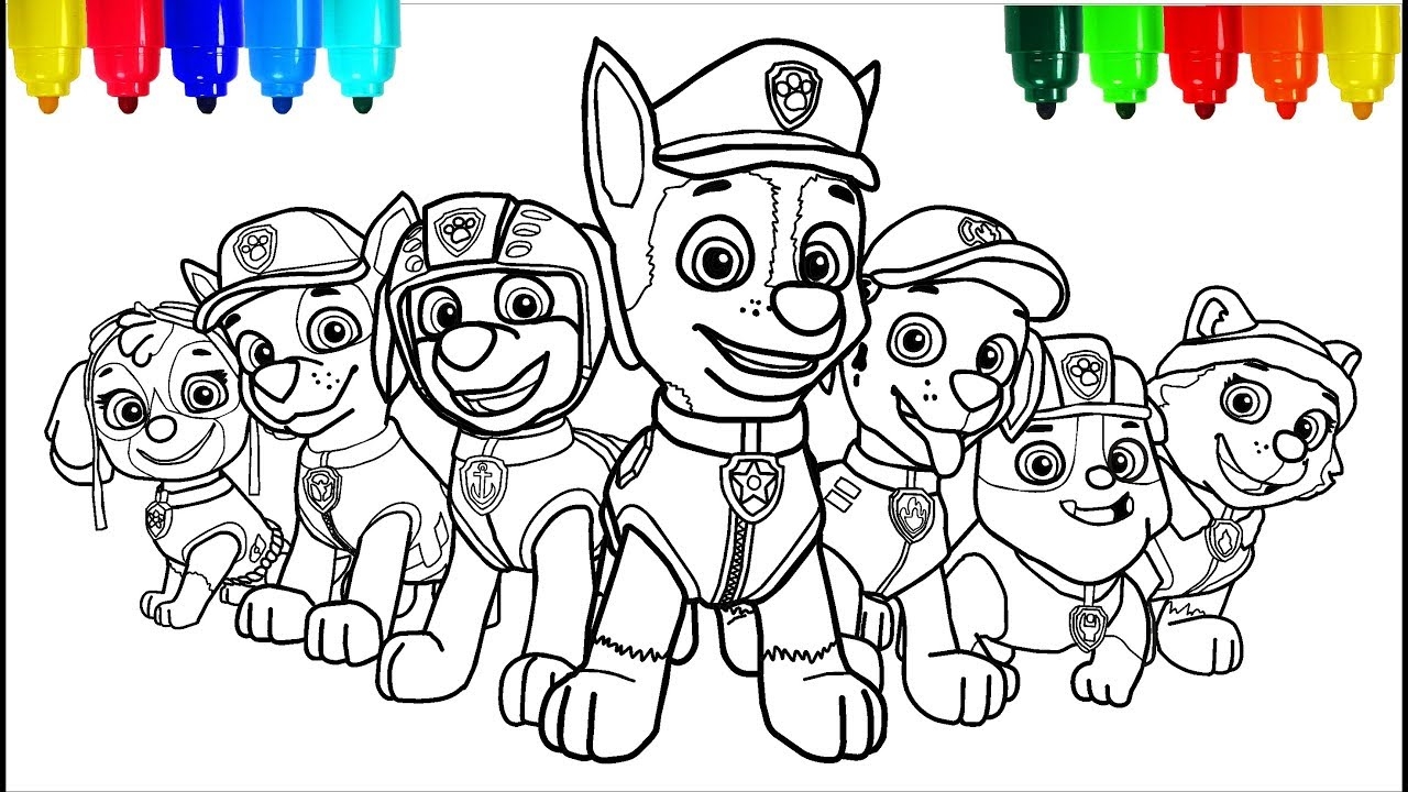 coloring pages paw patrol coloring pages paw patrol