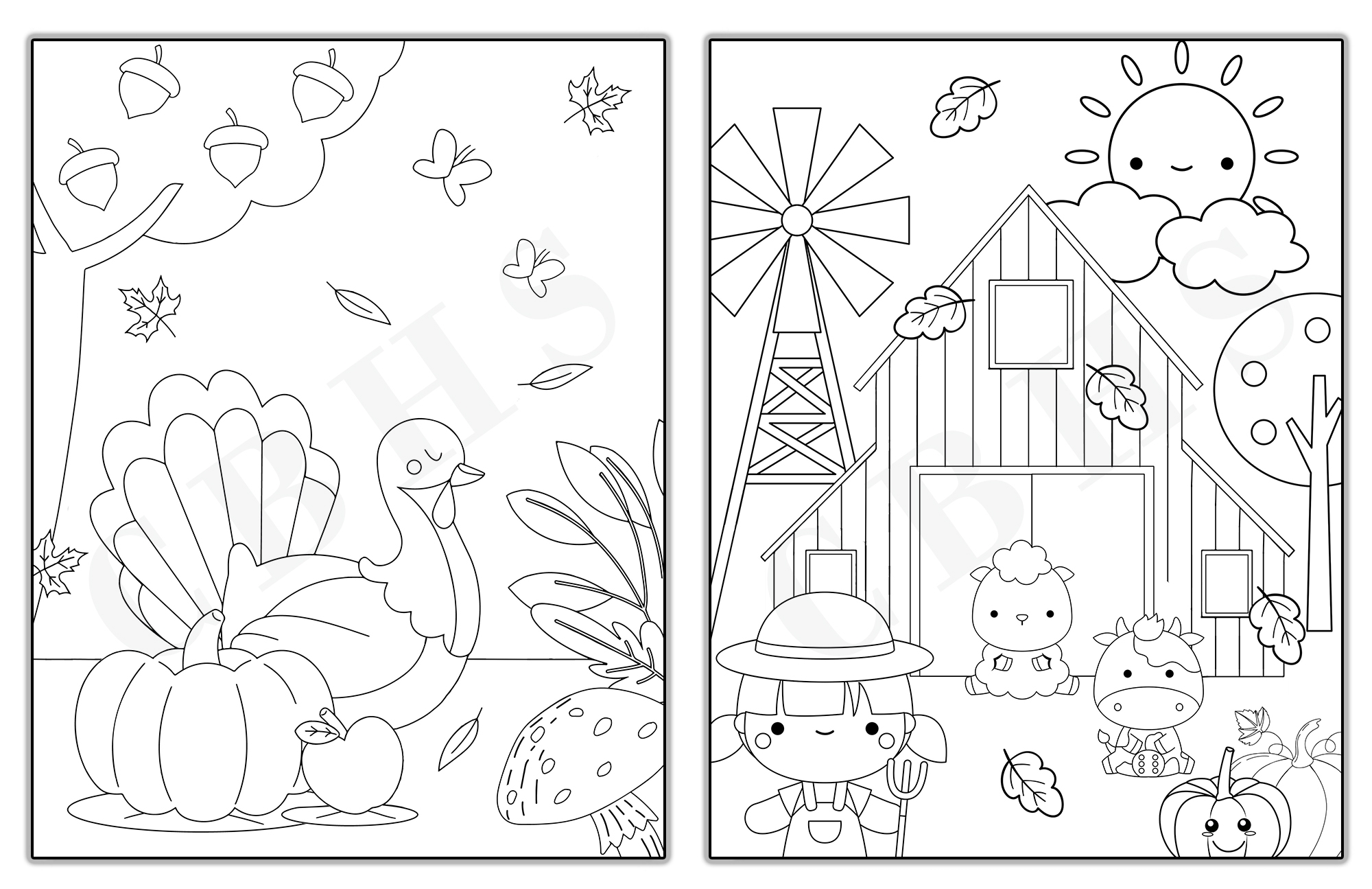 thanksgiving coloring page