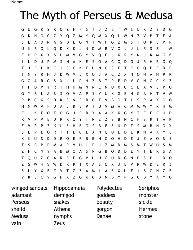 Perseus Crossword WordMint