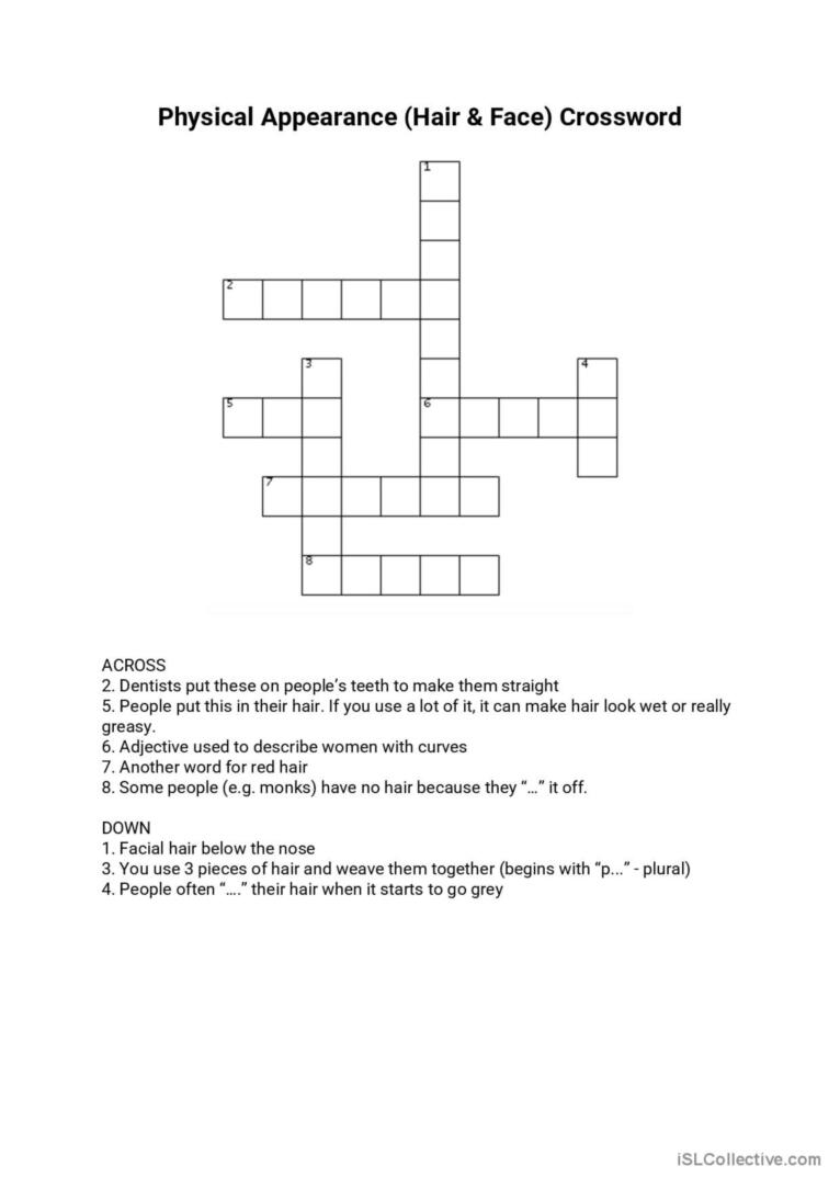 Physical Appearance Hair Face Cr English ESL Worksheets Pdf Doc