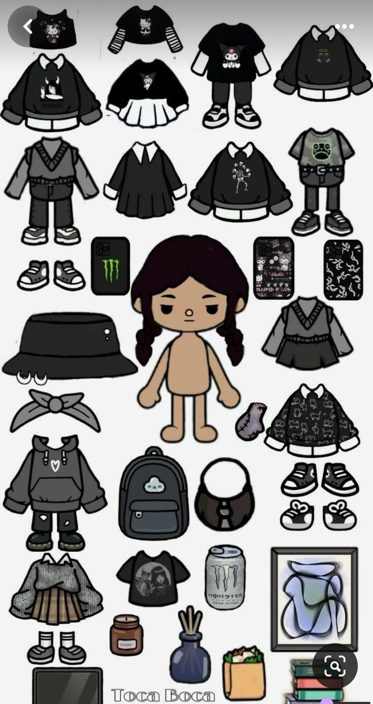 pinterest toca boca paper doll printable