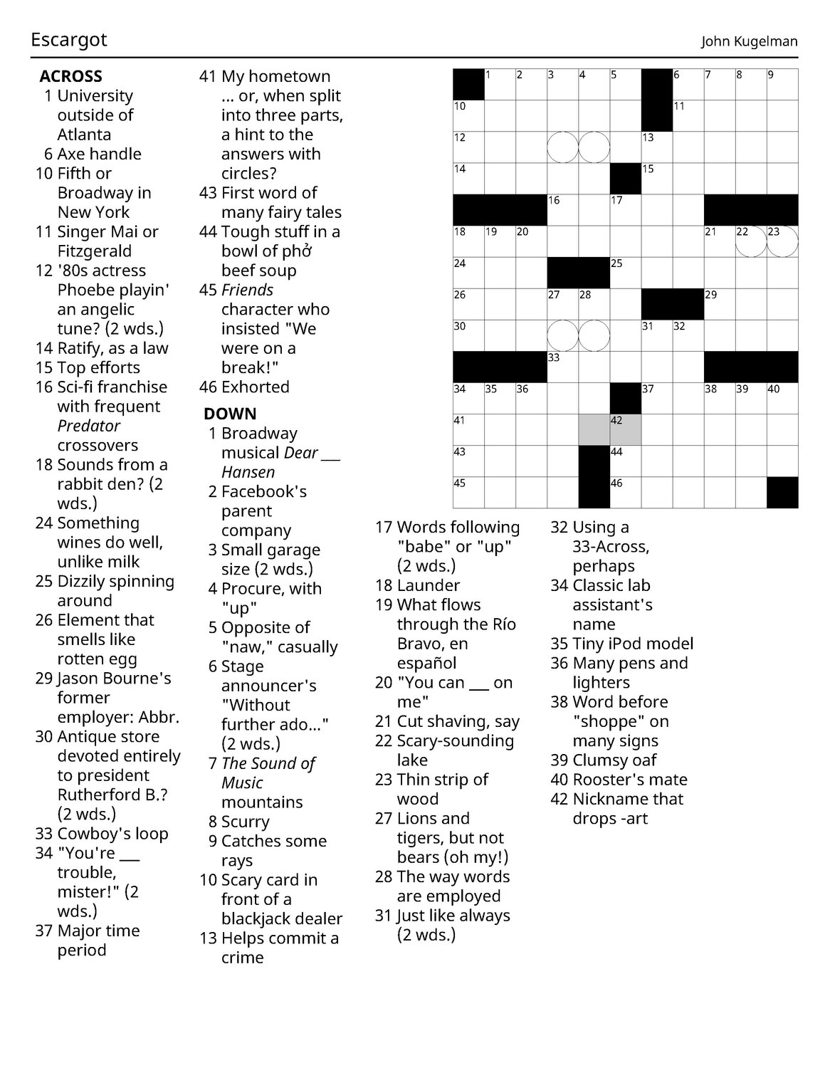 of course in spanish nyt crossword