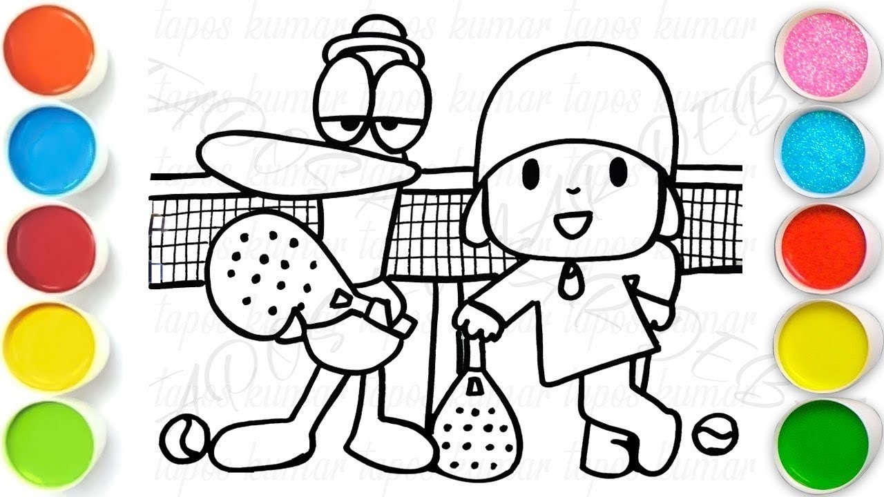 Pocoyo And Pato Playing Padel Drawing Painting Coloring For Kids And Toddlers Child Art YouTube Pocoyo And Pato Playing Padel Drawing Painting Coloring For Kids And Toddlers Child Art YouTube