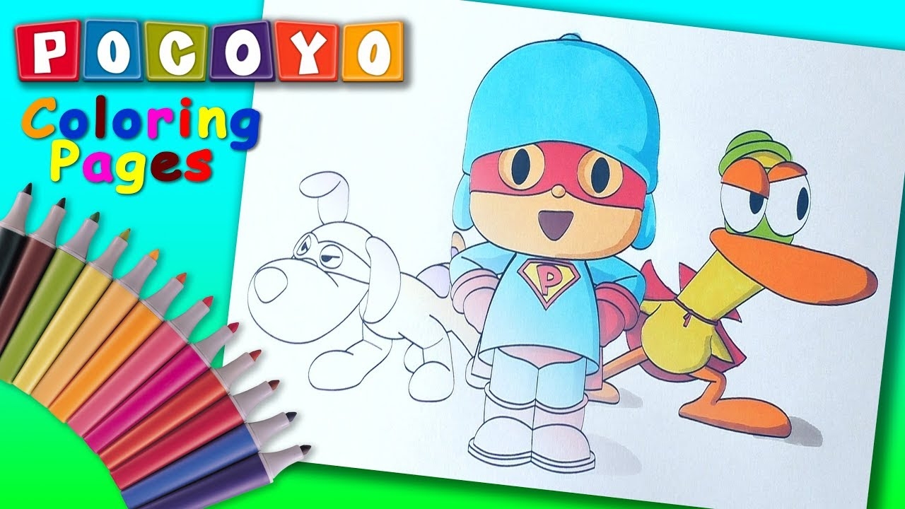 Pocoyo Super Pocoyo Coloring Book For Kids Pocoyo And His Friend Superheroes Colouring YouTube Pocoyo Super Pocoyo Coloring Book For Kids Pocoyo And His Friend Superheroes Colouring YouTube