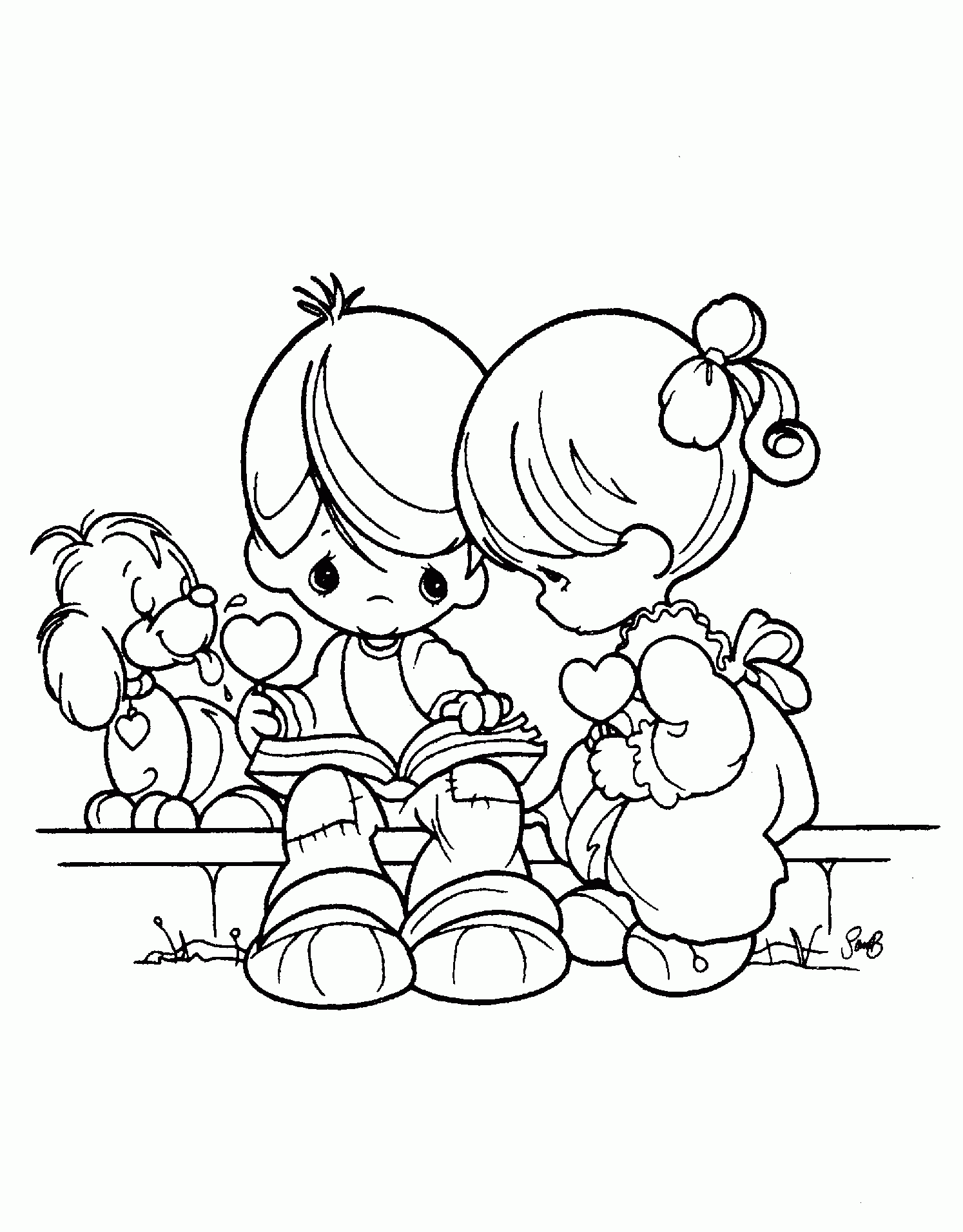 Precious Moments Coloring Pages Precious Moments Coloring Pages