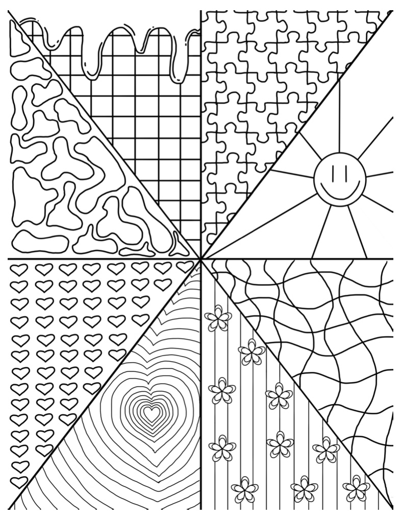 preppy coloring pages